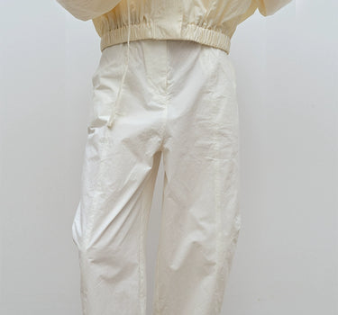 Structured Cotton Casual Pants | Sharp & Comfortable