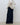 Imitation Denim Wide Waist Pants for Modern Simplicity