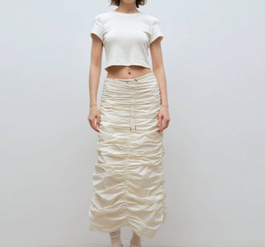 Pleated Skirt with Adjustable Waist | Flattering Fit