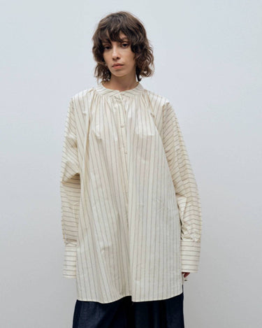 Timeless Striped Cotton Blouse: Casual & Chic