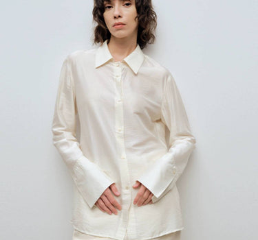Lightweight Lapel Slim Shirt | Sleek & Tailored