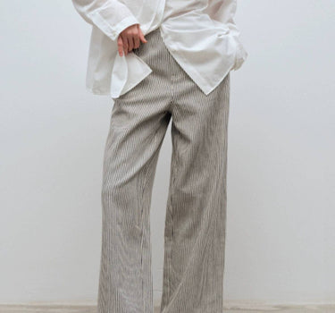 Your New Go-To: Pinstripe Loose Fit Straight Leg Pants