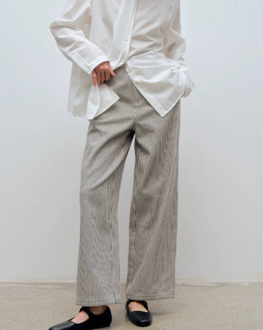 Your New Go-To: Pinstripe Loose Fit Straight Leg Pants