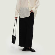 Front Split Denim Half Skirt | Modern Twist on Classic Style