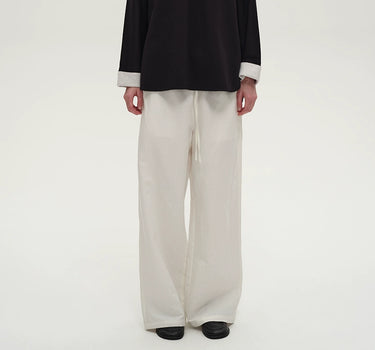 Timeless Comfort: Washed and Dyed Linen-Cotton Pants