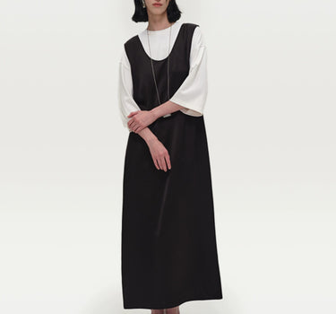Matte Woven Straight Tank Dress | Sleek Simplicity