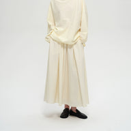 Versatile A-Line Skirt with Fluffy Pleats