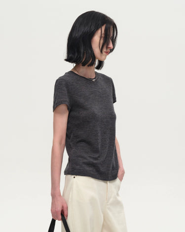 All-Wool Minimalist Tee | Classic Comfort