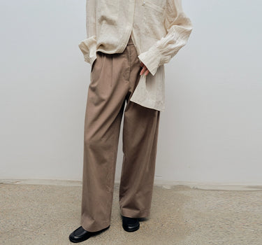 Versatile High-Density Straight-Leg Pants