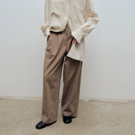 Versatile High-Density Straight-Leg Pants