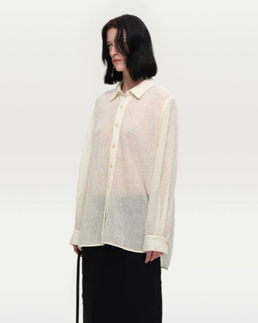 Wool Textured Shirt | Sophisticated Warmth