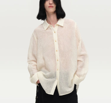 Wool Textured Shirt | Sophisticated Warmth