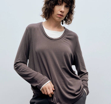 Stylish Two-in-One Splicing Long-Sleeved Shirt