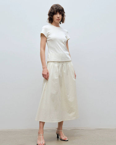 Flattering A-Line Skirt with Unique Waist Design