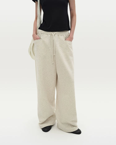 Cotton Blend Fleece Sweat Pants | Cozy Drawstring Comfort