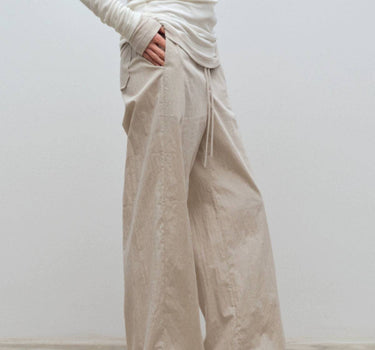 Drawstring Straight Pants | Casual Comfort Fit