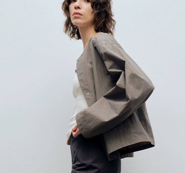 Versatile Polyester-Cotton Blend Casual Jacket for Every Season