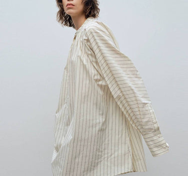 Timeless Striped Cotton Blouse: Casual & Chic