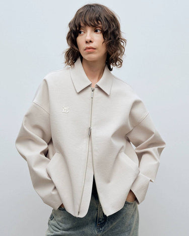 Simple Standing Collar Casual Jacket | Sleek & Versatile