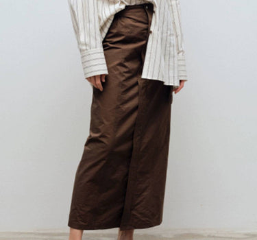 Buckle Tab Workwear Skirt | Functional & Fashionable