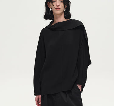 Deconstructed Swing Neck Top | Edgy & Unique