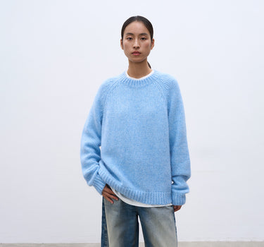 Women’s Wool Blend Round Neck Pullover Sweater