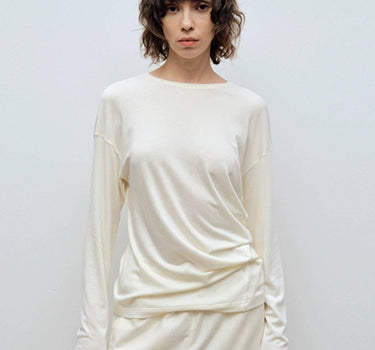 Luxurious Mohair Slant Hem Shirt – Soft & Versatile