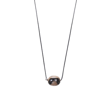 Handcrafted Brown Pearl & Stone Necklace