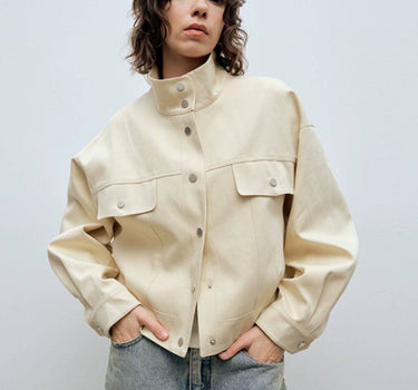 Classic Stand - Up Collar Jacket: Timeless and Trendy - CENEECHO