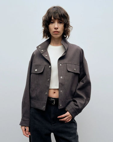 Classic Stand - Up Collar Jacket: Timeless and Trendy - CENEECHO