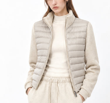 Relaxed Down Set with Wide-Leg Pants