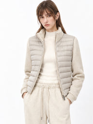 Relaxed Down Set with Wide-Leg Pants