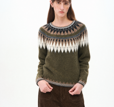 Fair Isle Crew-Neck Sweater